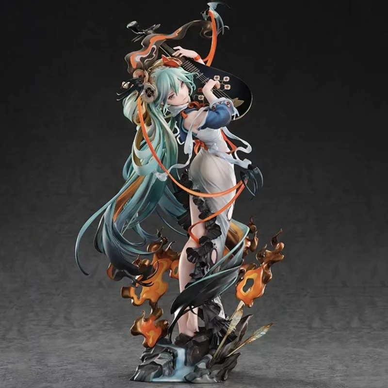 1/8 PVC Lang Haar Hatsune Huis Van Vliegende Dolken Anime Randapparatuur Bureau Setup Ornament Anime Meisje Trendy Speelgoed Model Jongen Gift