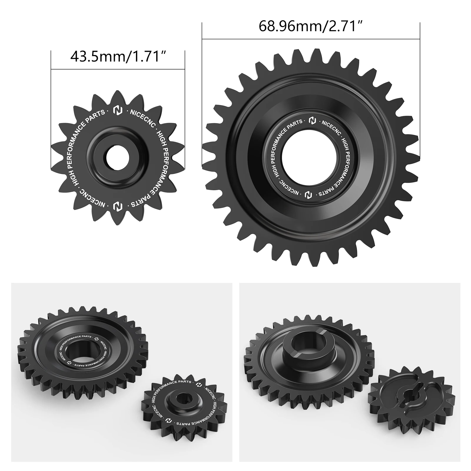 Oil Pump Idler Gears For Husqvarna FE450 FE501 2017-2023 FC450 FX450 2017-2022 GasGas EX450F MC450F 2021-2022 KTM SXF450 EXCF450