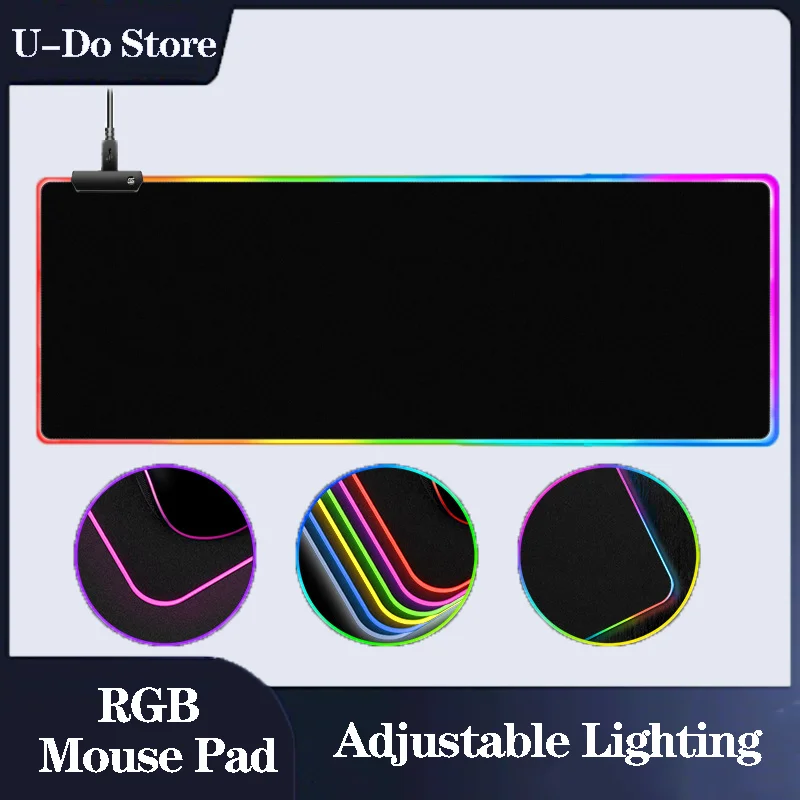 

RGB Mouse Pad Large Glowing Led Gaming Mouse Pad Anti-Slip Rubber Base for Computer Keyboard, Mouse Mat for Computer /Laptop