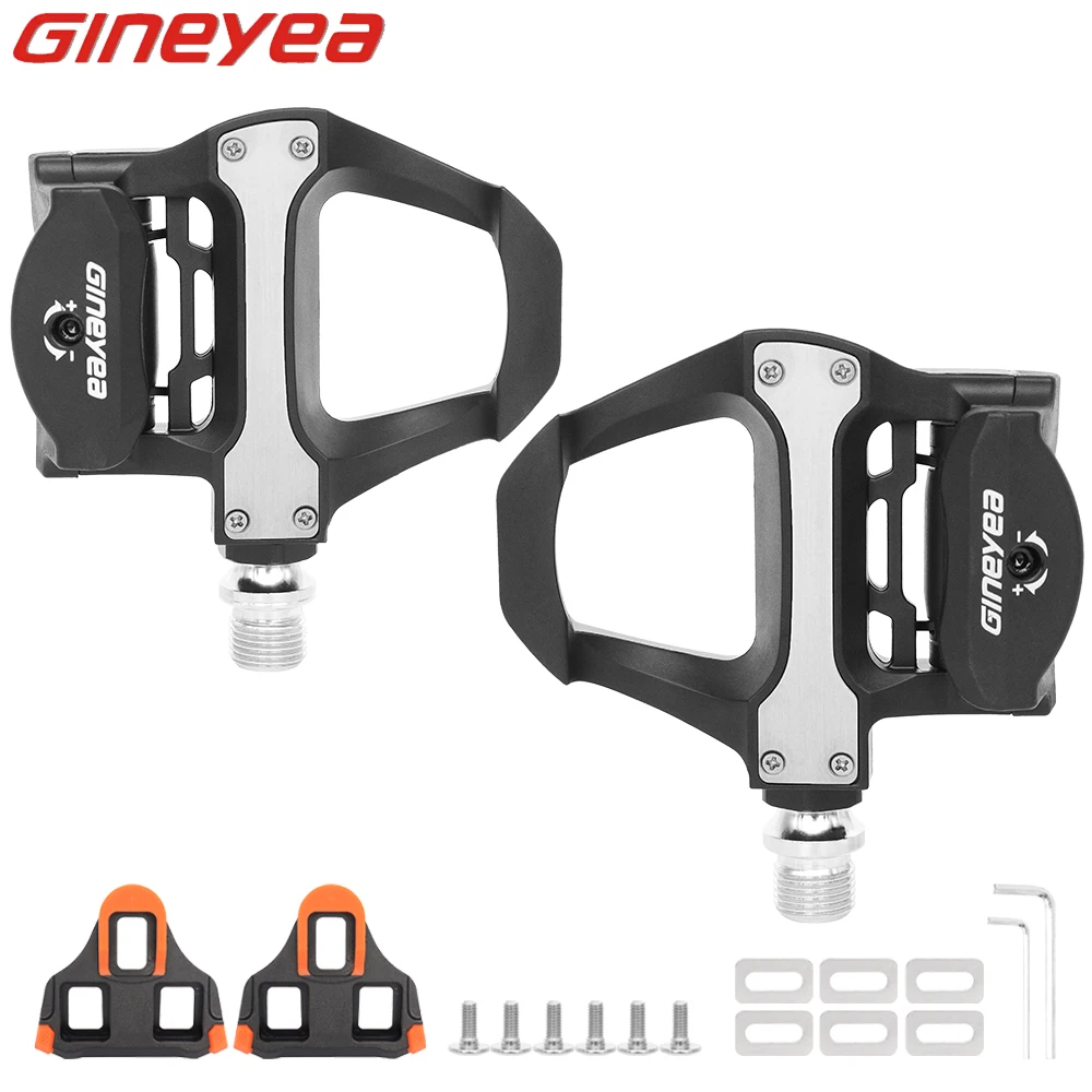 

GINEYEA Road Bike Pedal Self-Locking SPD Pedals Ultra Light Bearing with SH11 Cleats Original Cycling Locking Pedal