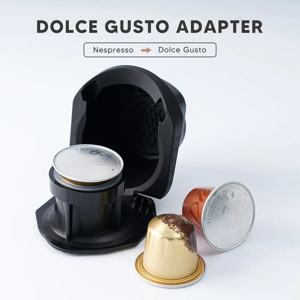 icafilas Reusable Adapter  for Dolce Gusto EDG MINI Me Maker for Nescafe Genio S Plus Nespresso Coffee apsule  Holder