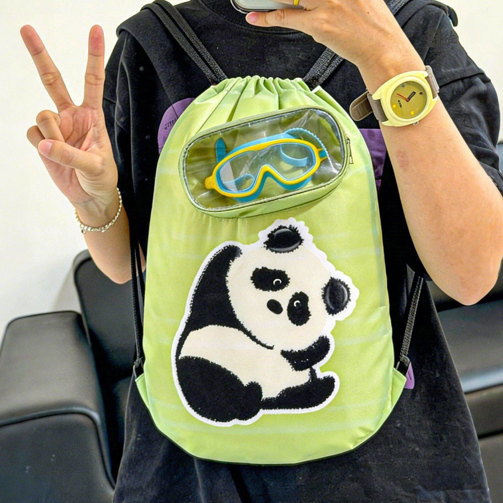 

Large Capacity Panda Children's Swimming Storage Bag Wet And Dry Separation Waterproof Outdoor Sports Fitness Beach Dual Shou...