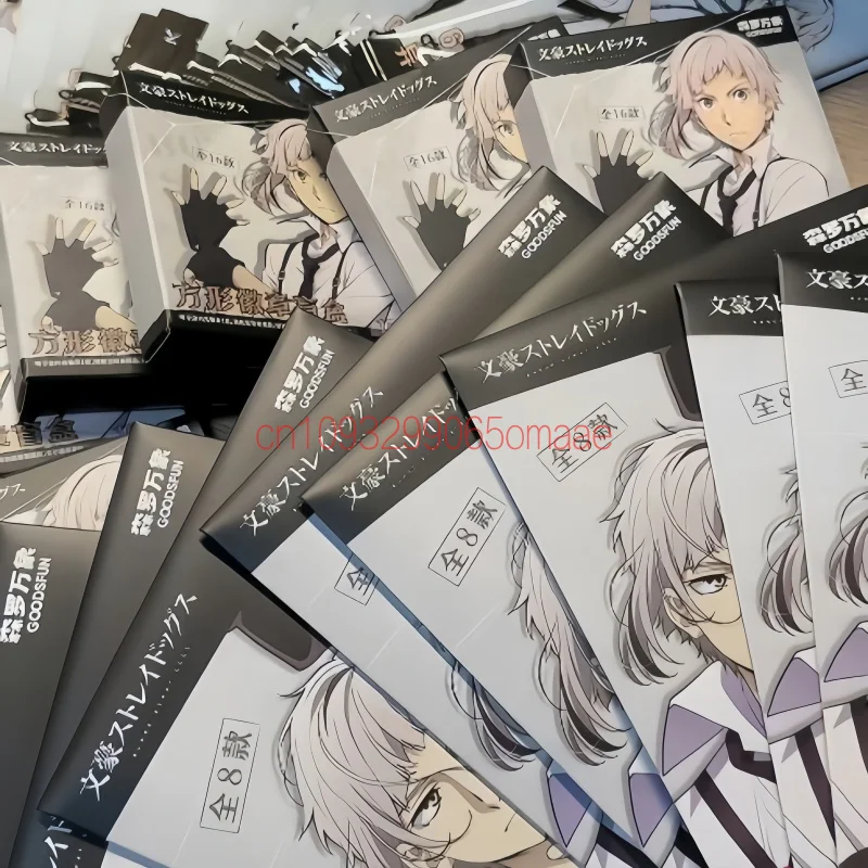 Goodsfun Original Bungo Stray Dogs Blind Box Square Badge Dango Doll Keychain Die Cut Bookmark Shikishi Display Ornament Gifts view 4