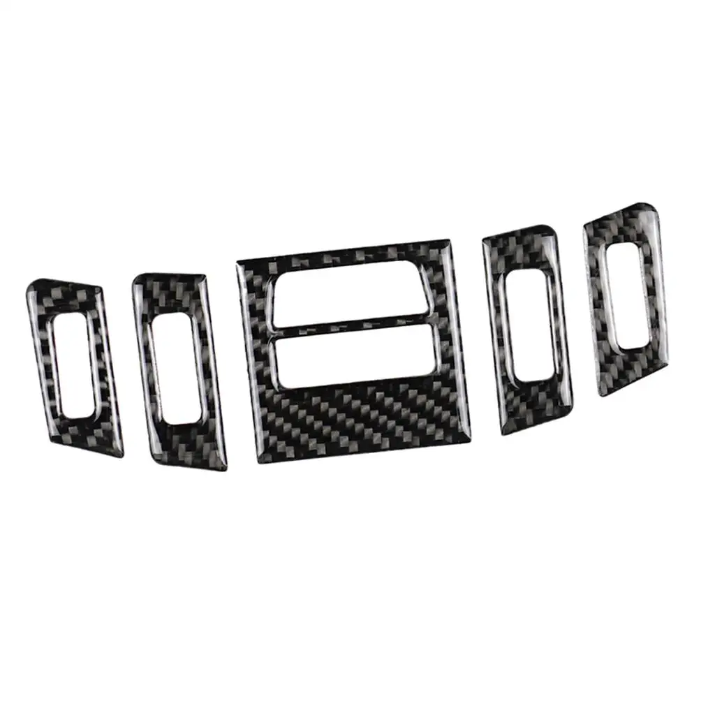 

Dashboard Air Conditioner Vent Trim Carbon Fiber Panel AC Frame Cover Interior Decor for 3 Series E90 E92 E93 2005-2012