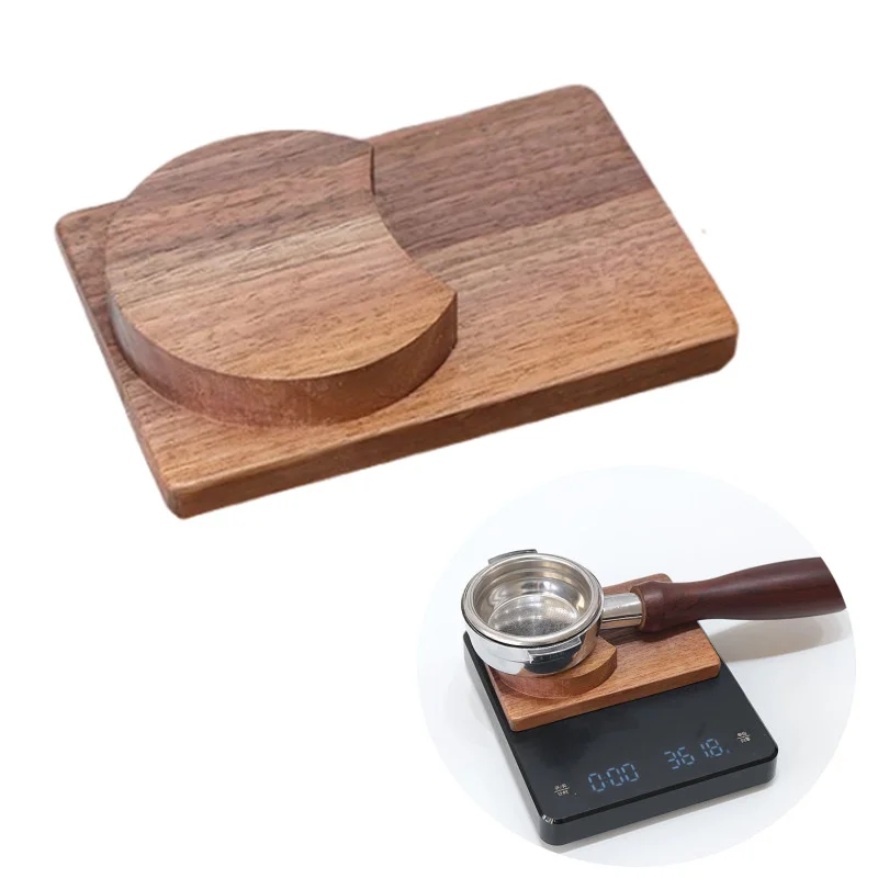 

Coffee Handle Bracket Wood Base for Coffee Scale Weighing Bracket Electronic Scale Matching Support Frame Wood Coffee Utensils