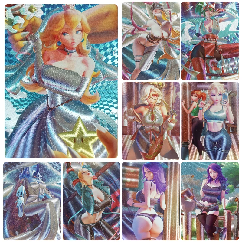 

DIY ACG Anime characters Ranni Angewomon 9cps/set Bronzing collection flash card Game card Cartoon toys Christmas birthday gift