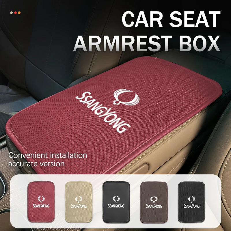 Caja de almacenamiento para reposabrazos de consola central de coche, accesorios para SsangYong Rexton Kyron Rodius Tivoli Musso Turismo Nomad