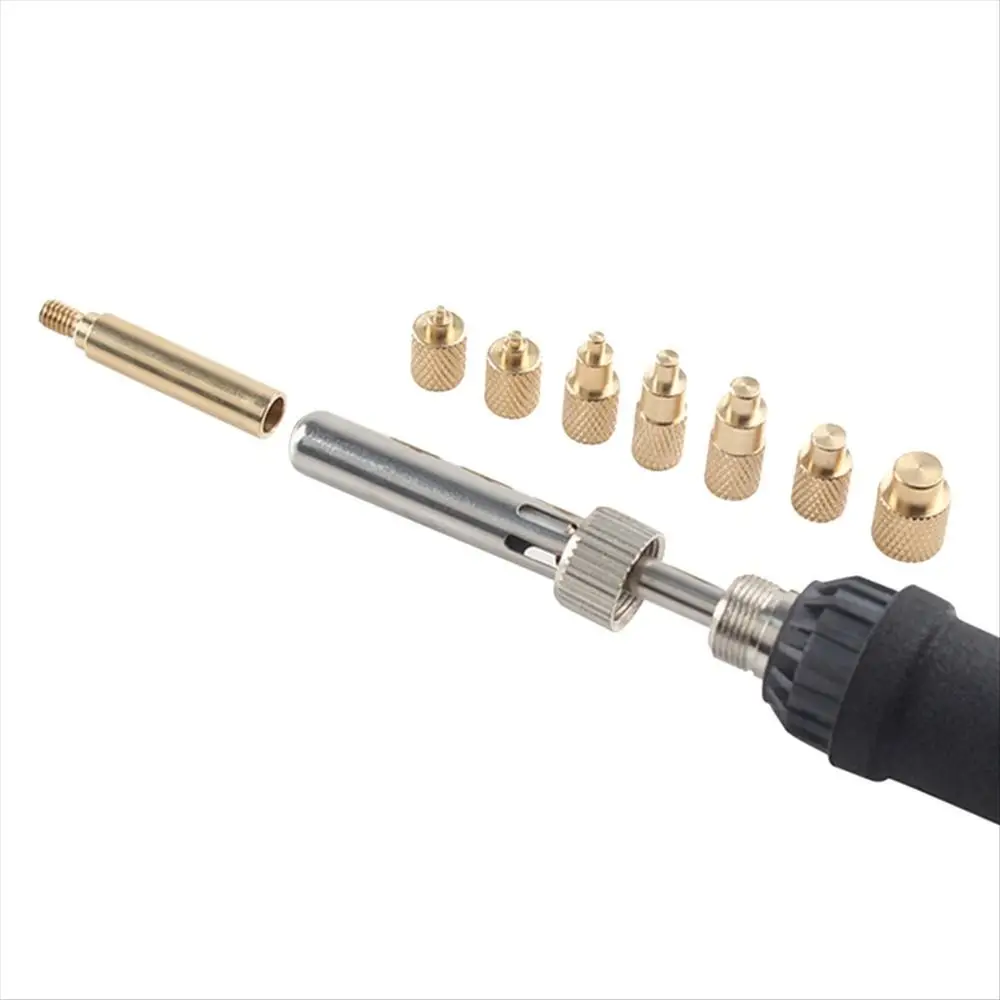 8 Pcs Durable M2-M8 Heat Insert Nut Brass Internal Thread Heat Insertion Tool Tool Set Knurled Nut Hot Melt