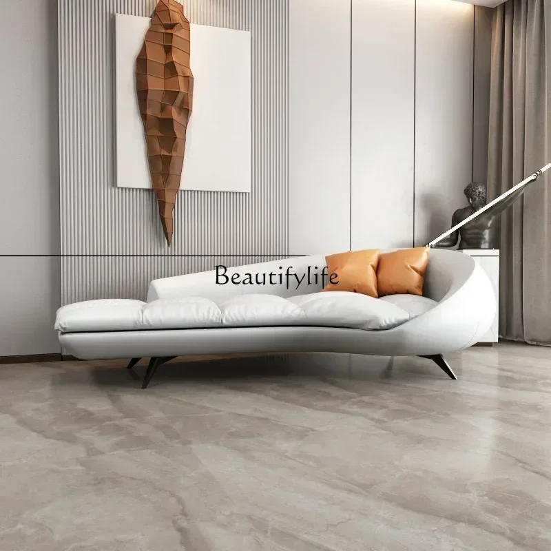 

yj19 Chaise Longue Recliner Bedroom Living Room Light Luxury Single Fabric Leisure Lazy Sofa