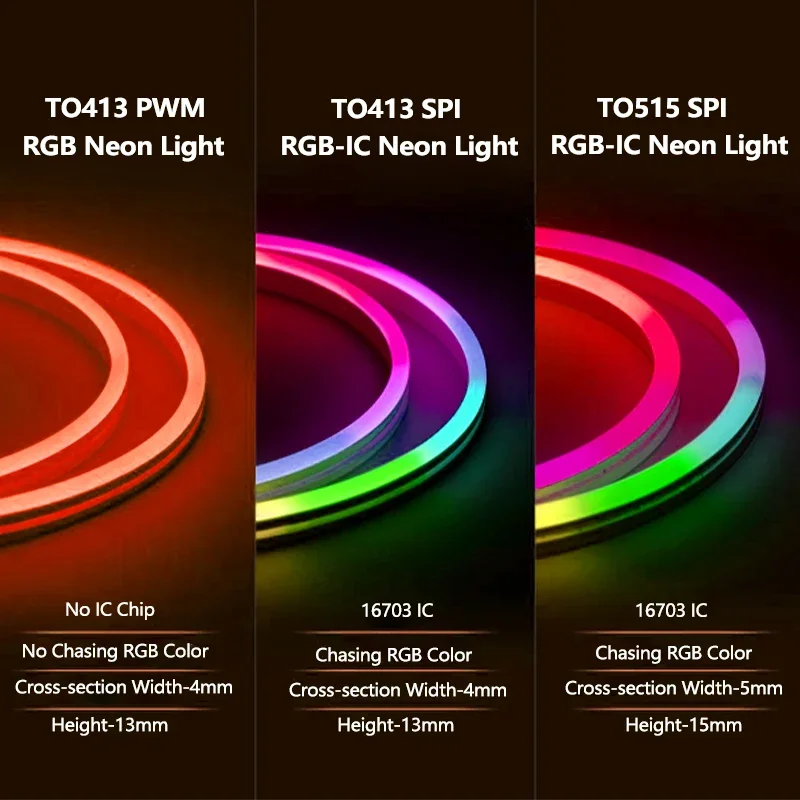 DC24V 3535 RGBIC النيون LED قطاع أضواء بلوتوث النيون حبل ضوء مع الموسيقى مزامنة دريم كولور مطاردة شريط إضاءة طويل مع الاتحاد الأوروبي/الولايات المتحدة التوصيل