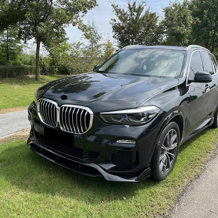 BMW X5 G05 2018-Up 자동차 외장 스포일러 바디 키트 디퓨저 가드 커버 자동 트림 부품 용 앞 범퍼 립 스플리터 액세서리 썸네일 4