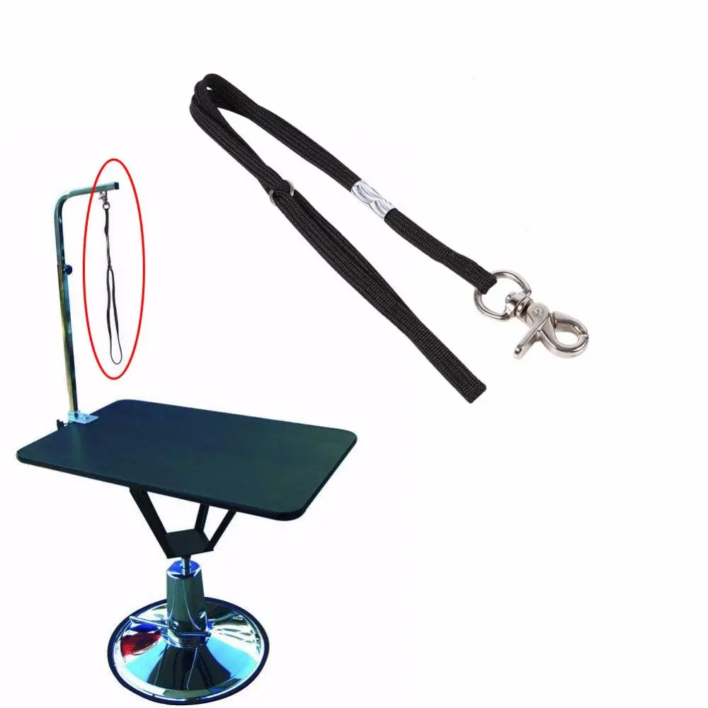 Durable Adjustable Animal for Grooming Table Arm Bath Restraint Rope Harness Nylon Rope Dogs Leash Lock Clip Rope Noose Loop