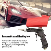 Adjustable Pneumatic Sandblast Gun 90psi Portable Sandblaster Paint Spray Machine Handheld Gravity Blasting Gun Pneumatic Tools