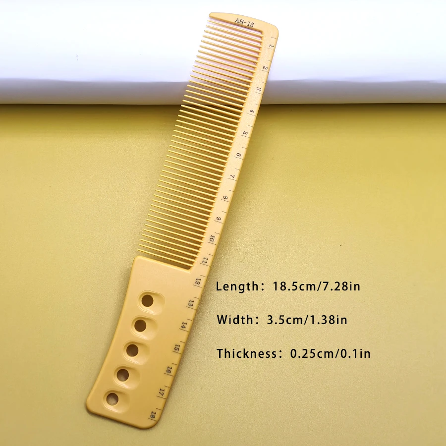 Sechsteiliges Set Haarschneidekämme in Abgestuften Größen, Erhältlich in Fünf Farben, Ein Unverzichtbares Friseurkamm-Set für Salon-Stylisten – Detail 6