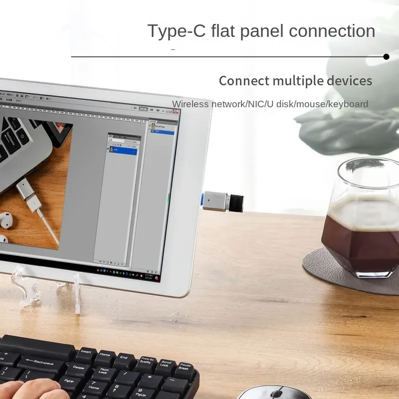 New For iPhone 12 11 New Mini Aluminum Alloy Cable Adapter Type C to USB 30 Converter Fast Charger Connector Mobile Accessories