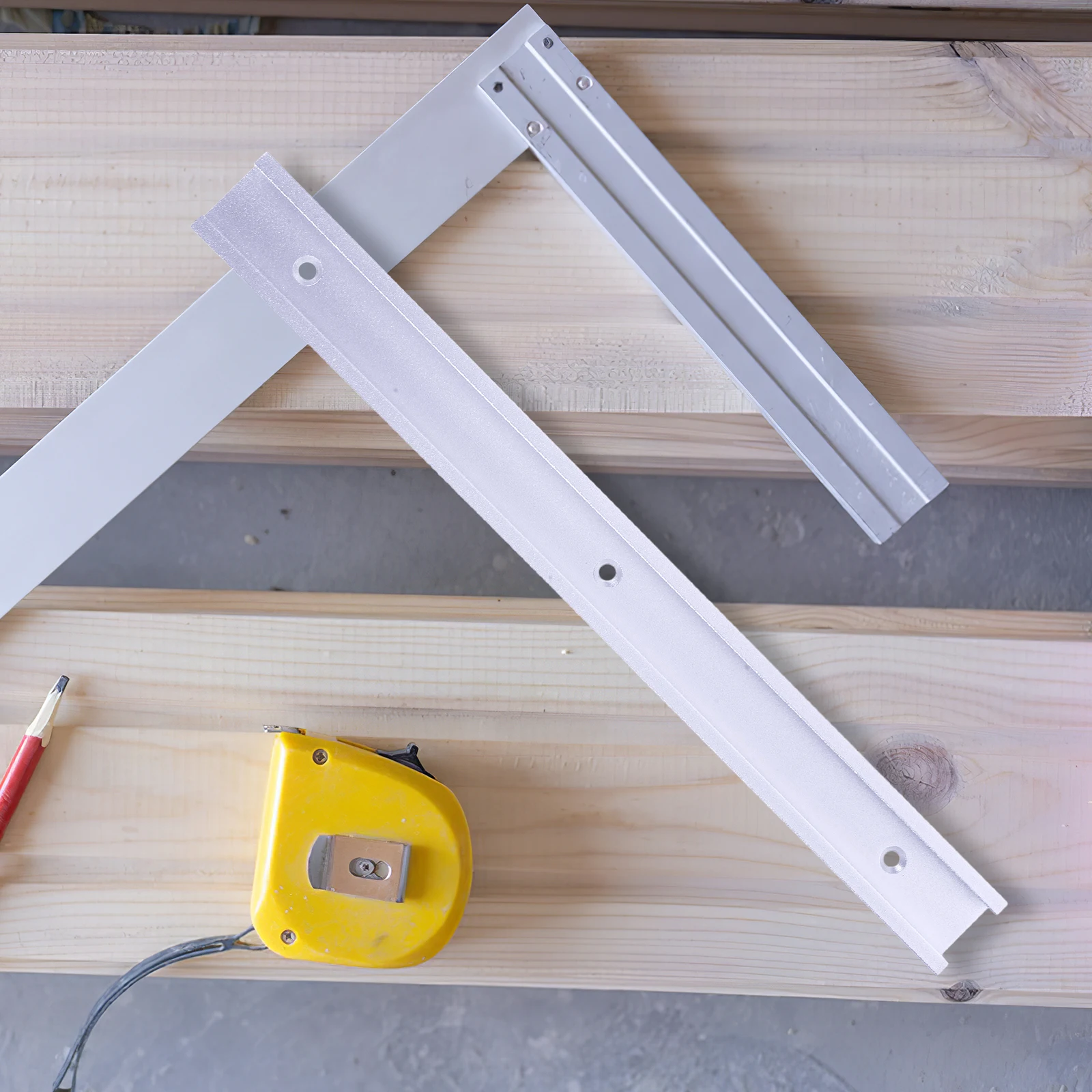 

Sturdy Woodworking Guide Track Aluminum Alloy Extrusion Track Replacement T-Track Slot Guide Linear Rail For Precise Cutting