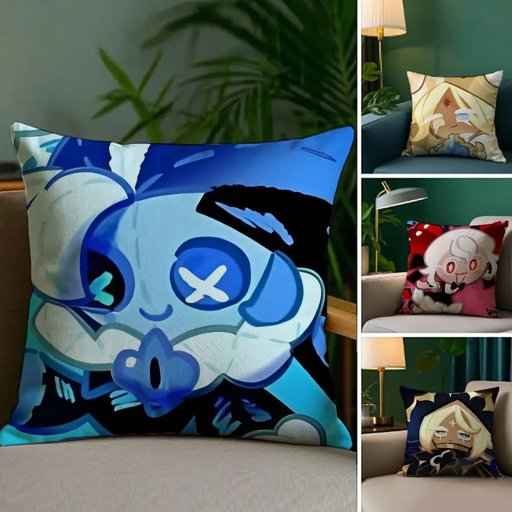 لعبة C-Cookie Run Kingdom كيس وسادة أريكة غرفة المعيشة غرفة نوم على الوجهين الطباعة مربع وسادة قيلولة الوقت غطاء الوسادة #3