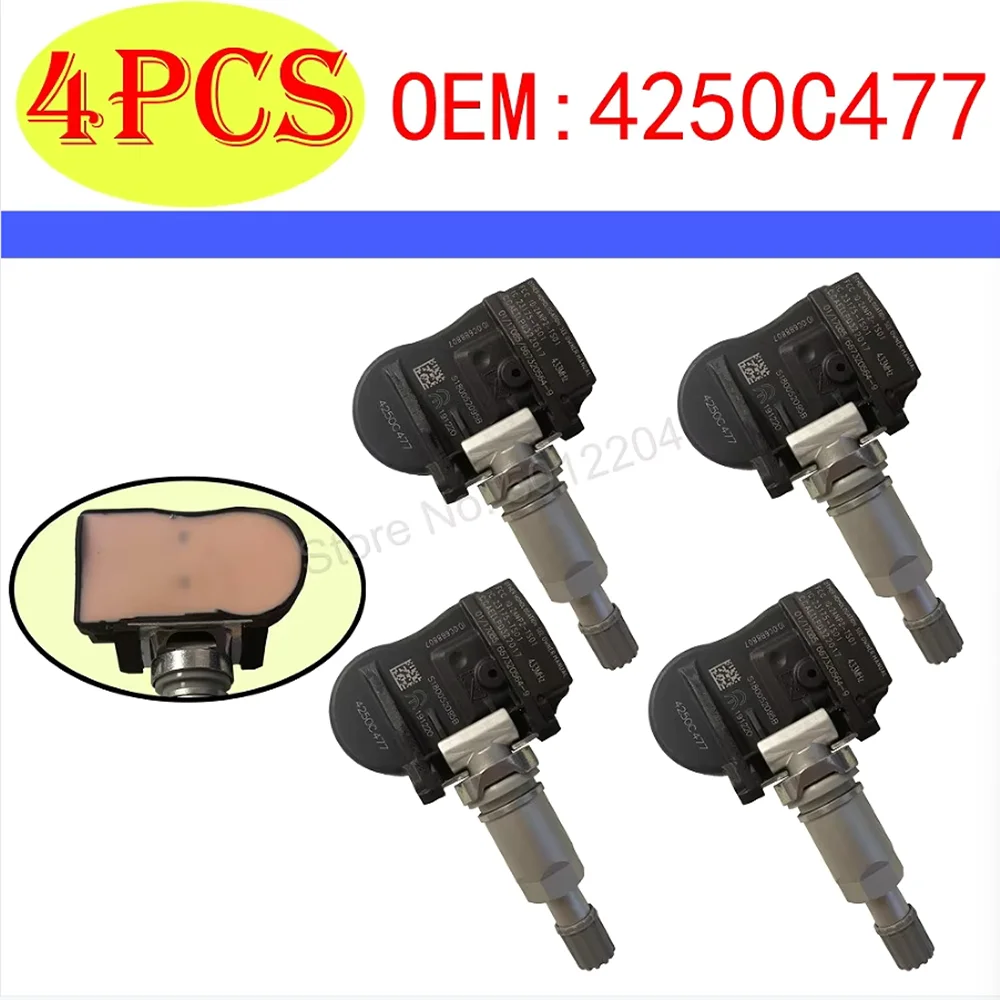 Tire Pressure Monitoring Sensor Sensor TPMS 4250C477 433MHz For Citroen C Zero Peugeot 4008 iOn Mitsubishi ASX L200 Lance