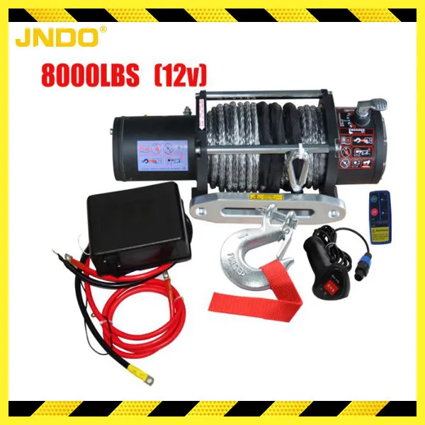 CE Gecertificeerde 8000 Lb Elektrische Lier 12 V 24 V DC Motor Vrachtwagen Off Road 4WD UTV ATV Boot Trailers elektrische Takel Lier