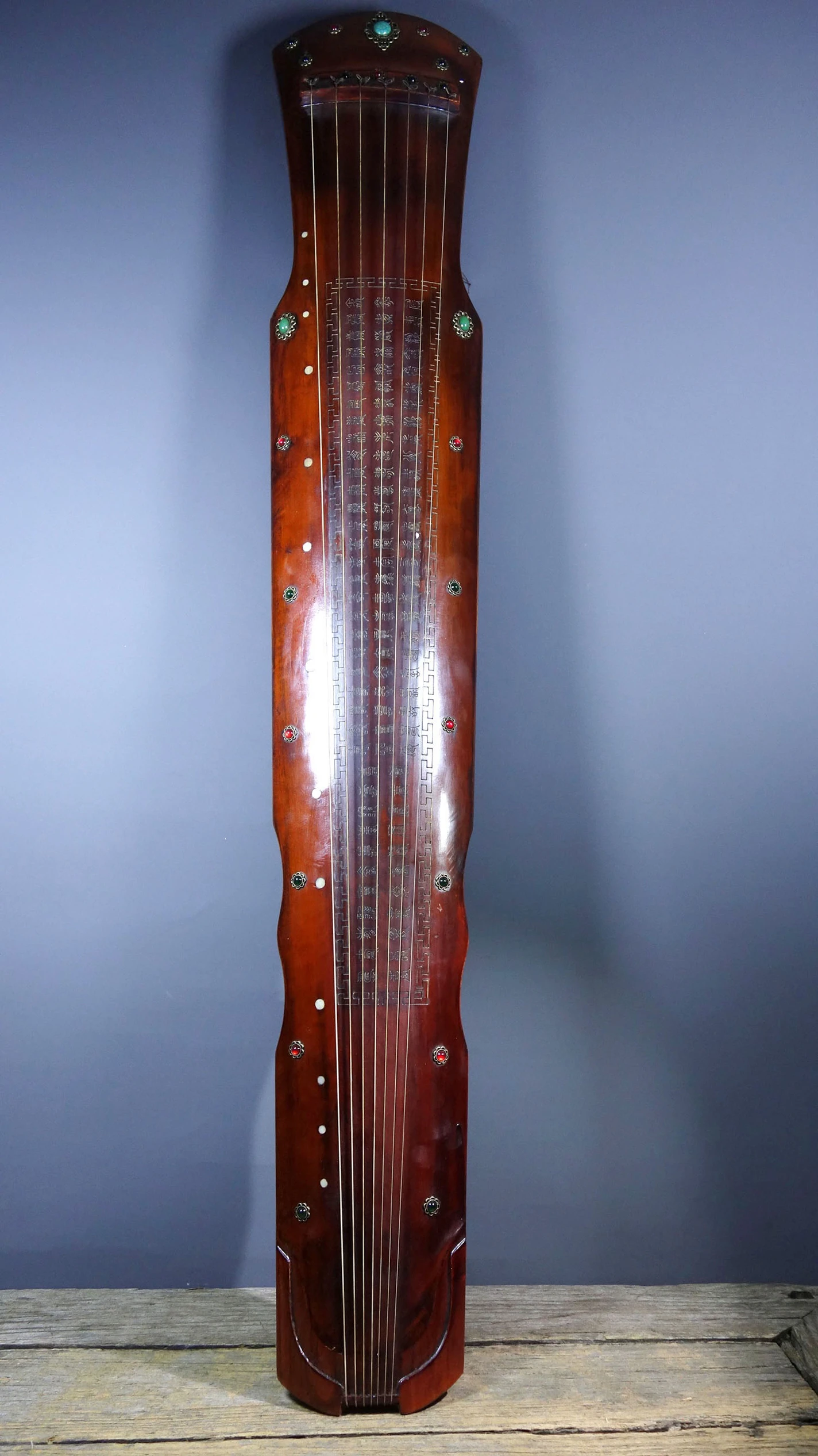

Guqin Collections rosewood set gems Chinese string instruments