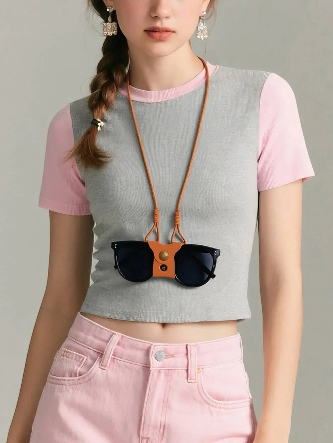 Neue hochwertige Brillen Seil Brillenetui Leder Brillen Kette Mode Hals Brillen Lanyard Sonnenbrille Seil