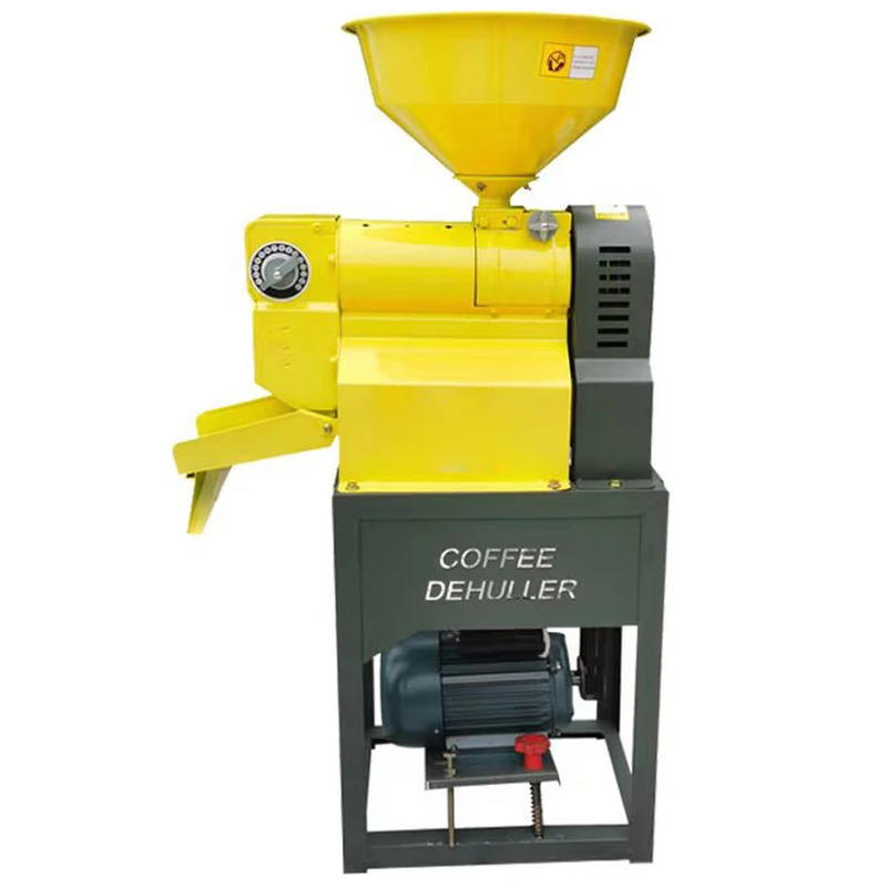 ماكينة قصف القهوة الصغيرة 1.8KW محرك عالي الطاقة ماكينة قصف عمودية تجارية 120 كجم/ساعة مقشرة القهوة 220 فولت