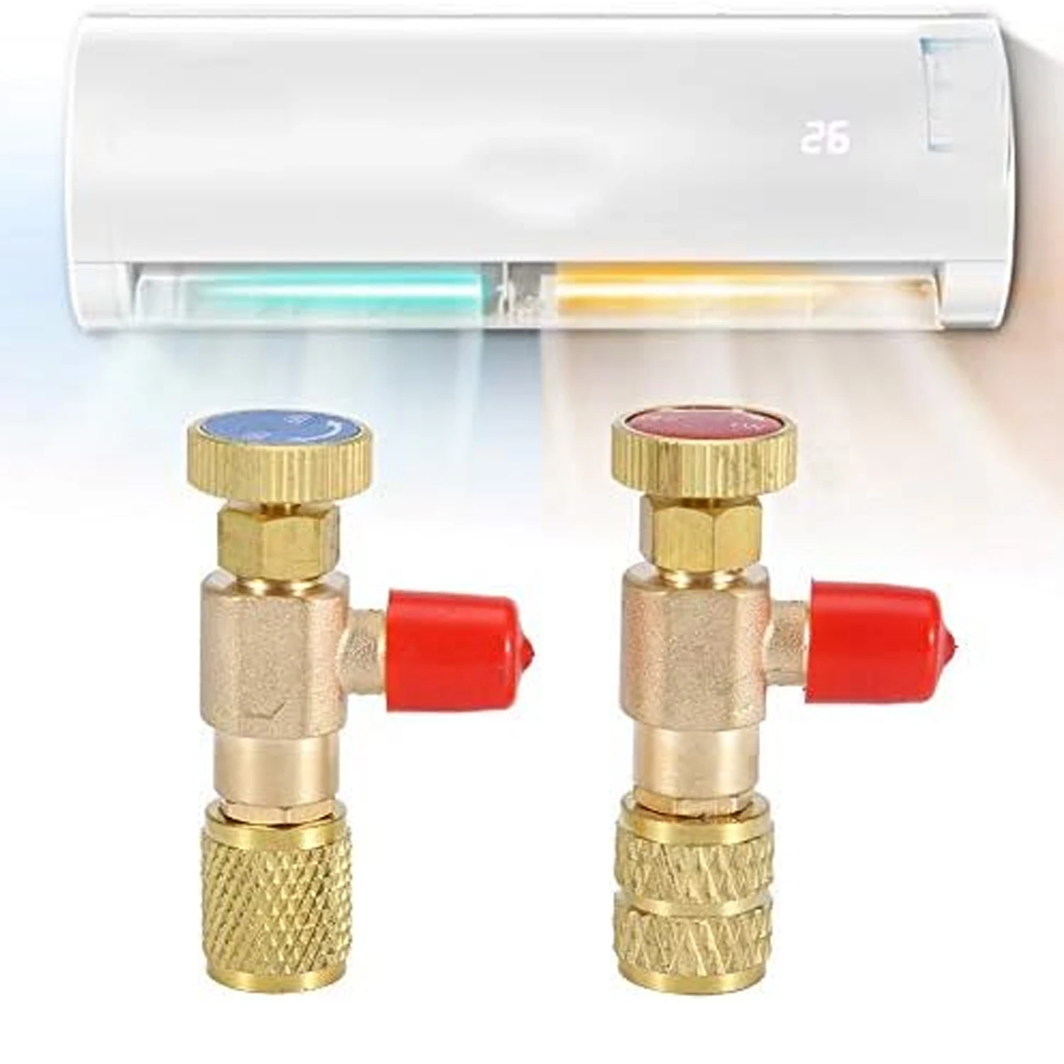 BMW用の調整可能なエアコンアダプター,銅製アダプター,ハンドツール部品,液体安全バルブ,r22,r410a,r22,1/4インチ