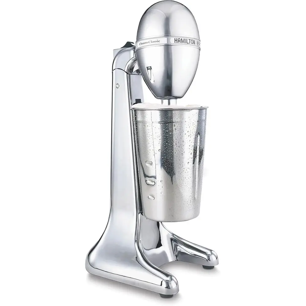 

Vintage-Style Electric Milkshake Mixer, 2-Speed, Large 28 oz Stainless Steel Blender