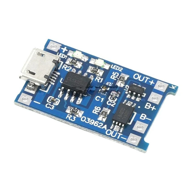 200pcs for tp4056 1a lithium battery charging board module type c usb interface charging protection two-in-one