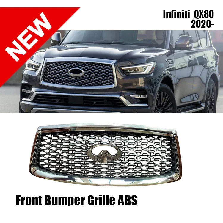 New Arrival Car Bumper Grille for Infiniti QX80 Car Exterior Accessories Spare Parts Manufacturer Directly