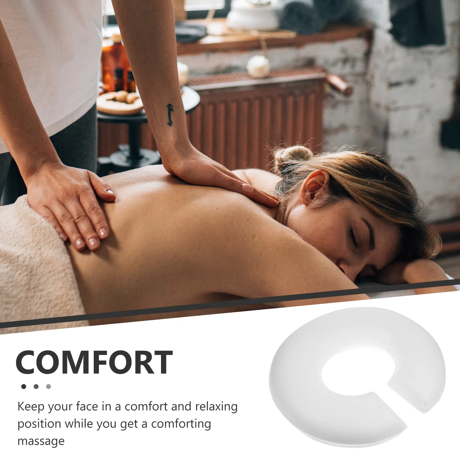 

Memory Foam Face Down Pillow Cotton Soft Spa Face Pillow For Beauty Salons Massage Parlors Reusable Body Relax Cushion