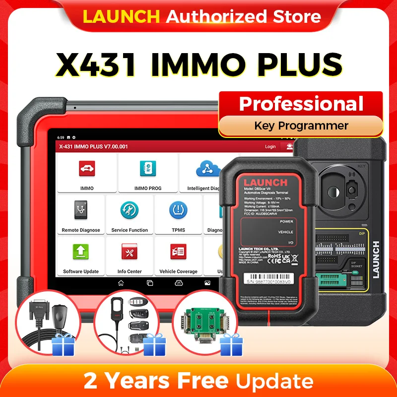 N LAUNCH X431 IMMO Plus Car Key Programmer Programming Tool Automotive Diagnostc Scanner Autoscanner Auto Diagnost Immobilizer