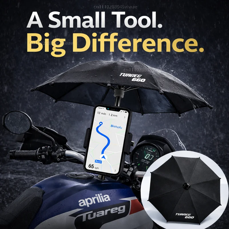 

Держатель для телефона и зонта для мотоцикла Aprilia Tuareg, водонепроницаемый, солнцезащитный, антибликовый, дождезащитный, крепление на руль для GPS-навигатора