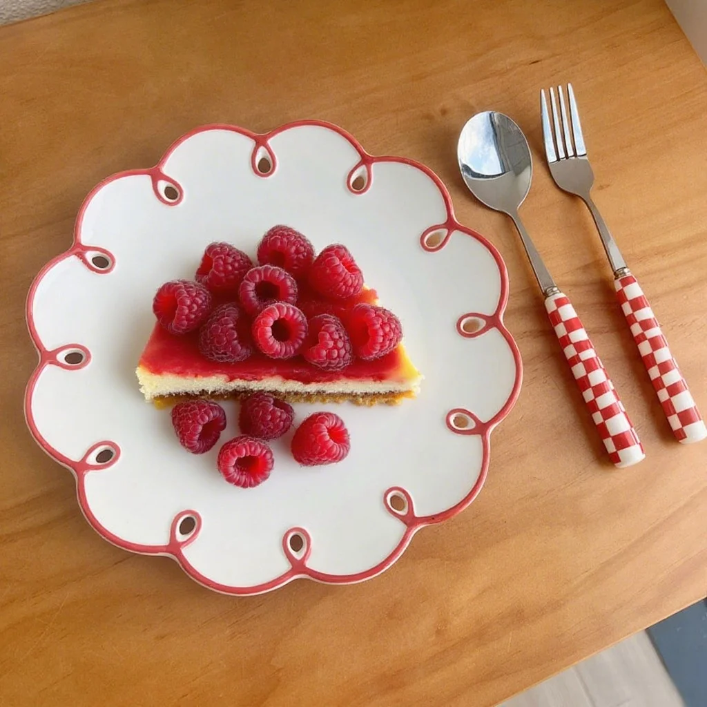 

Красная тарелка Cerc, полая западная тарелка Dert Fruit Di, высокое эстетическое значение, для домашнего использования, нестандартная ape, 9-дюймовая плоская пластина Di