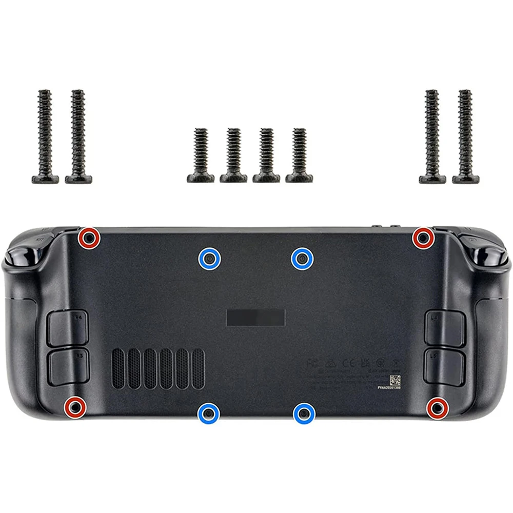 게임 콘솔 후면 커버 금속 나사 키트, 스팀 데크 수리 부품, 드라이버 수리 부품, 17 개/세트