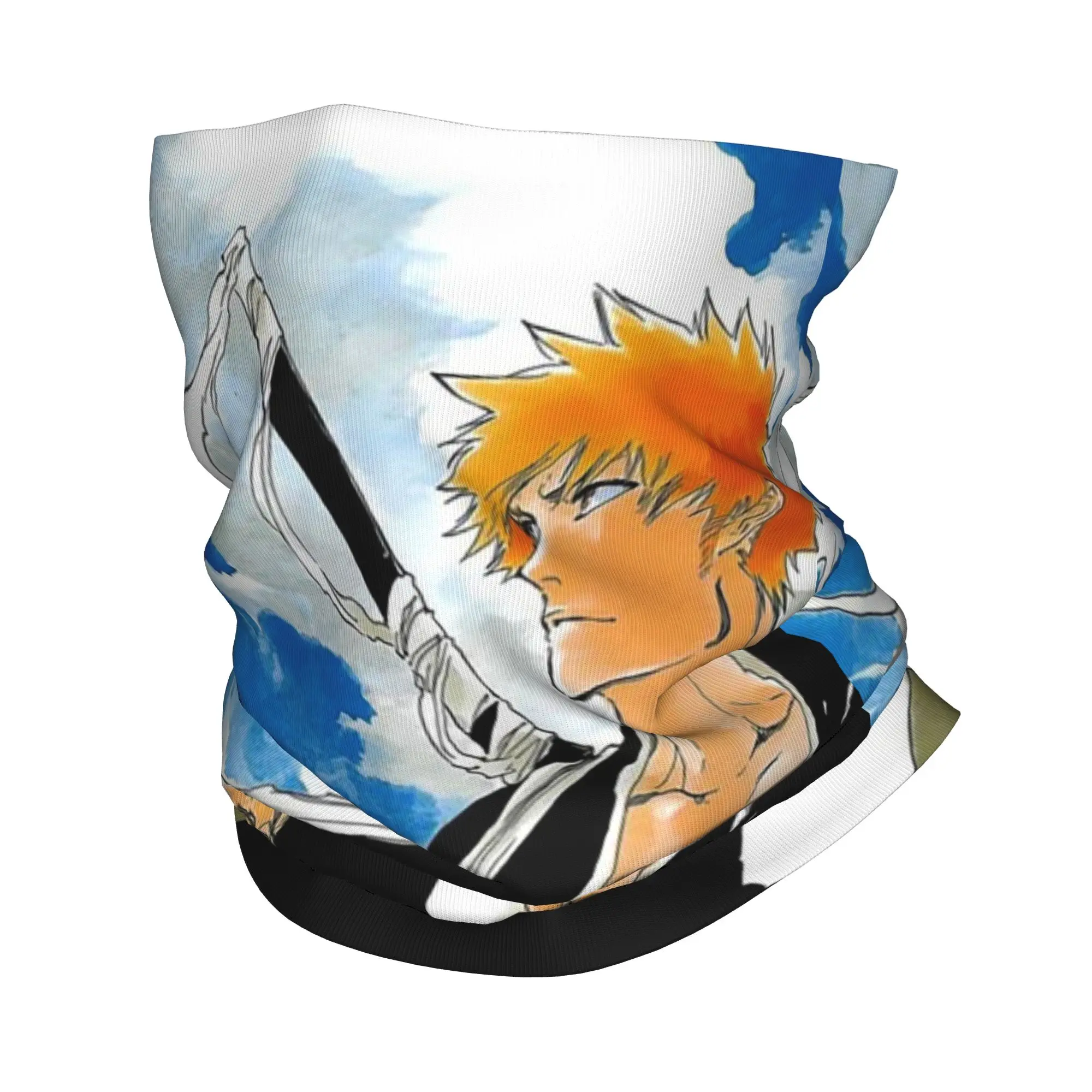 

Многофункциональная бандана-шарф ZJIZOU с принтом аниме Bleach Kurosaki Ichigo для мужчин и женщин, для велоспорта