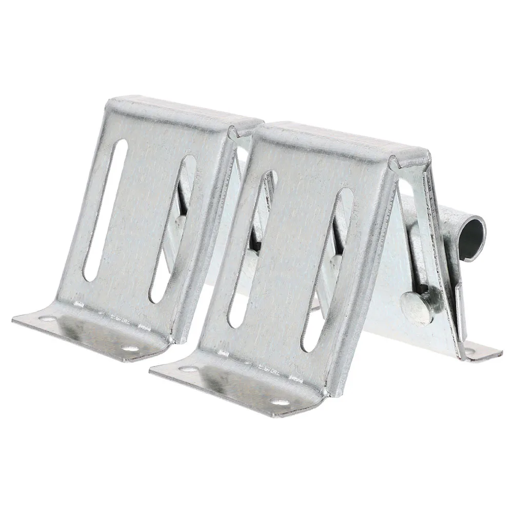 

2pcs Hinges Garage Door Tracks Rails Brackets Replacement For Residential Garage Door Repair Durable Hardware Parts