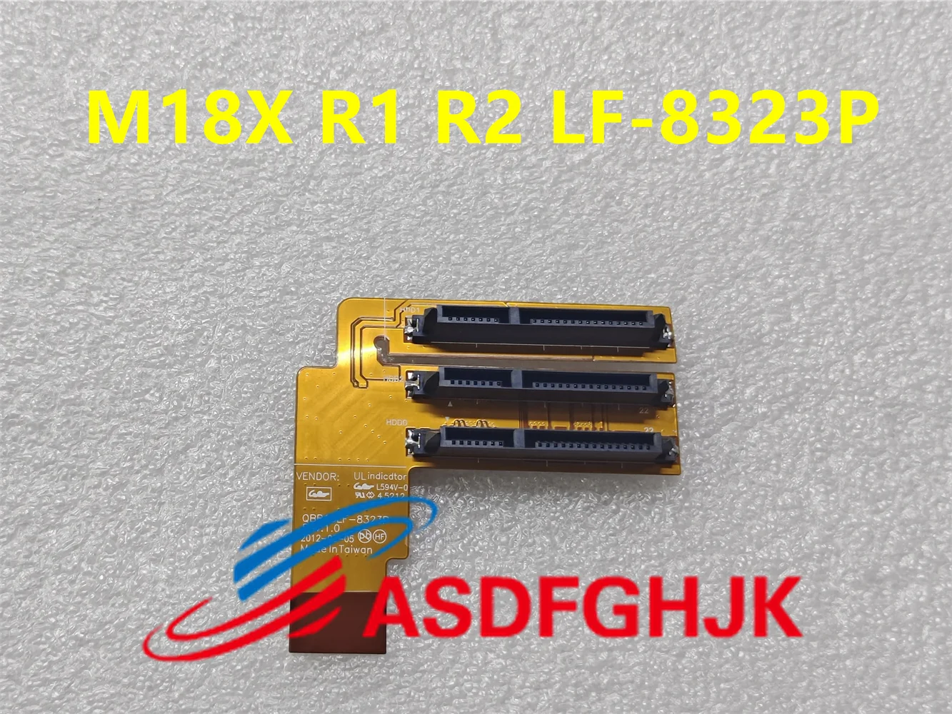 New Original For Dell Alienware M18X R1 R2 computer hard drive interface 0M9T51 QBR10 LF-8323P cable connector sata drive 3-way