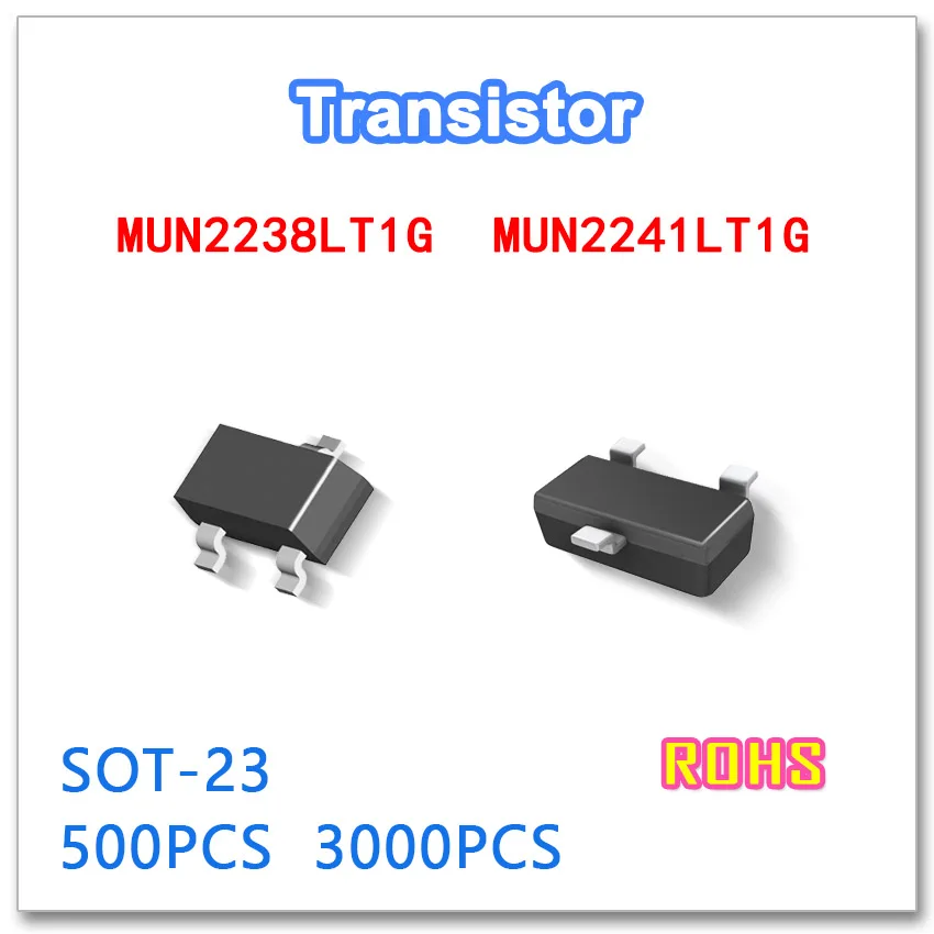 JASNPROSMA MUN2238LT1G MUN2241LT1G NPN Silicon Surface Mount Transistor SOT-23 SC-59 500PCS 3000PCS