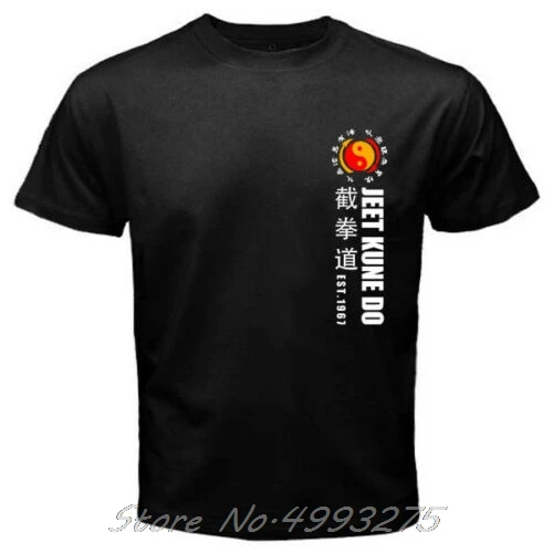 Jeet Kune Do - Custom Men'S Black T-Shirt Tee Tshirt Fashion Cotton Men's Cross Fit Short Sleeve T Shirt Streetwear Harajuku