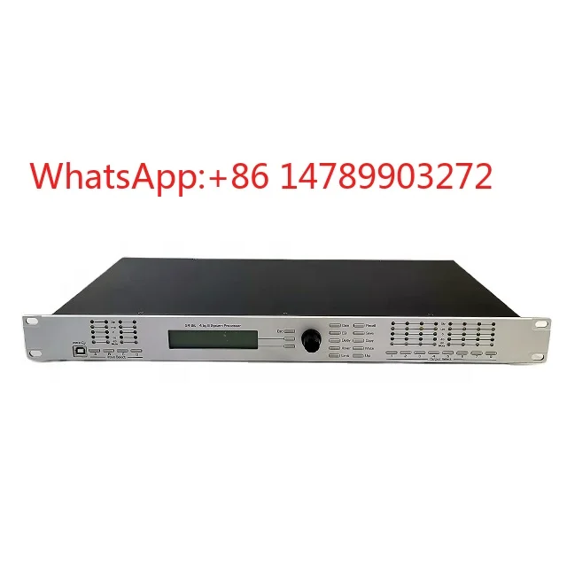 4In8Out Professional DSP Speaker Processor Crossover EQ Limiter for Live Stage Performance