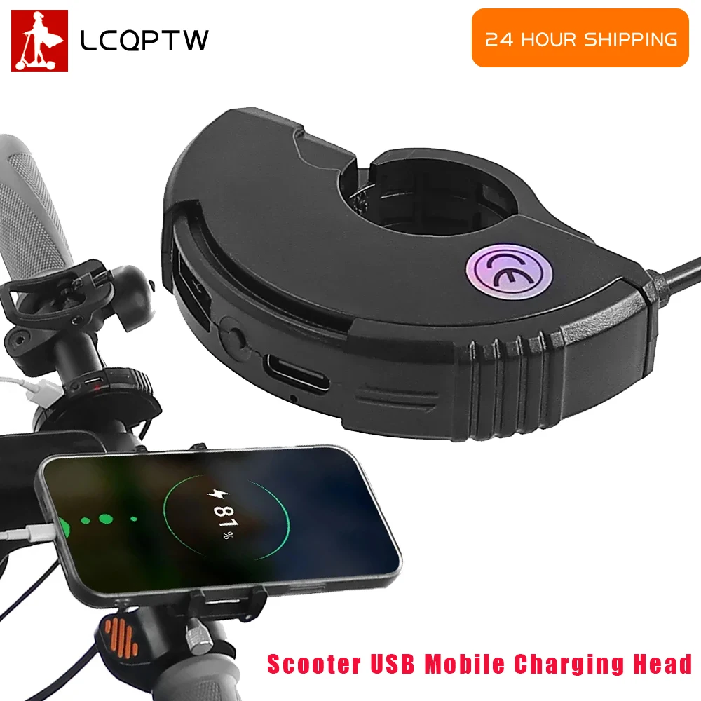 For Xiaomi M365 PRO 1S Pro2 Mi3 Mi4 E-Scooter USB Charger Handlebar Fast Charging Waterproof Mounting Bracket Phone Charger