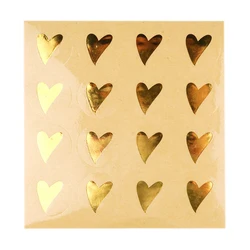 Transparent Golden Heart Labels Sticker,Gift Paper Labels Stickers,Decoration Labels Seal Stickers 160pcs/lot