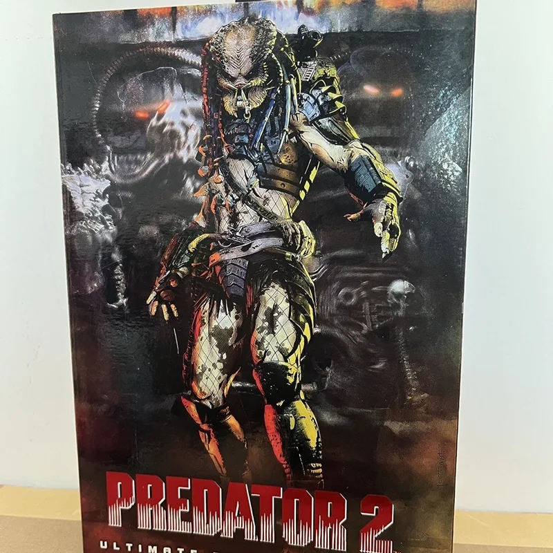 NECA Ultimate Elder Predator 2 Gold Kenner Leader Elder Predator Action Figure Alien Predator Model Toys Birthday Doll Gift