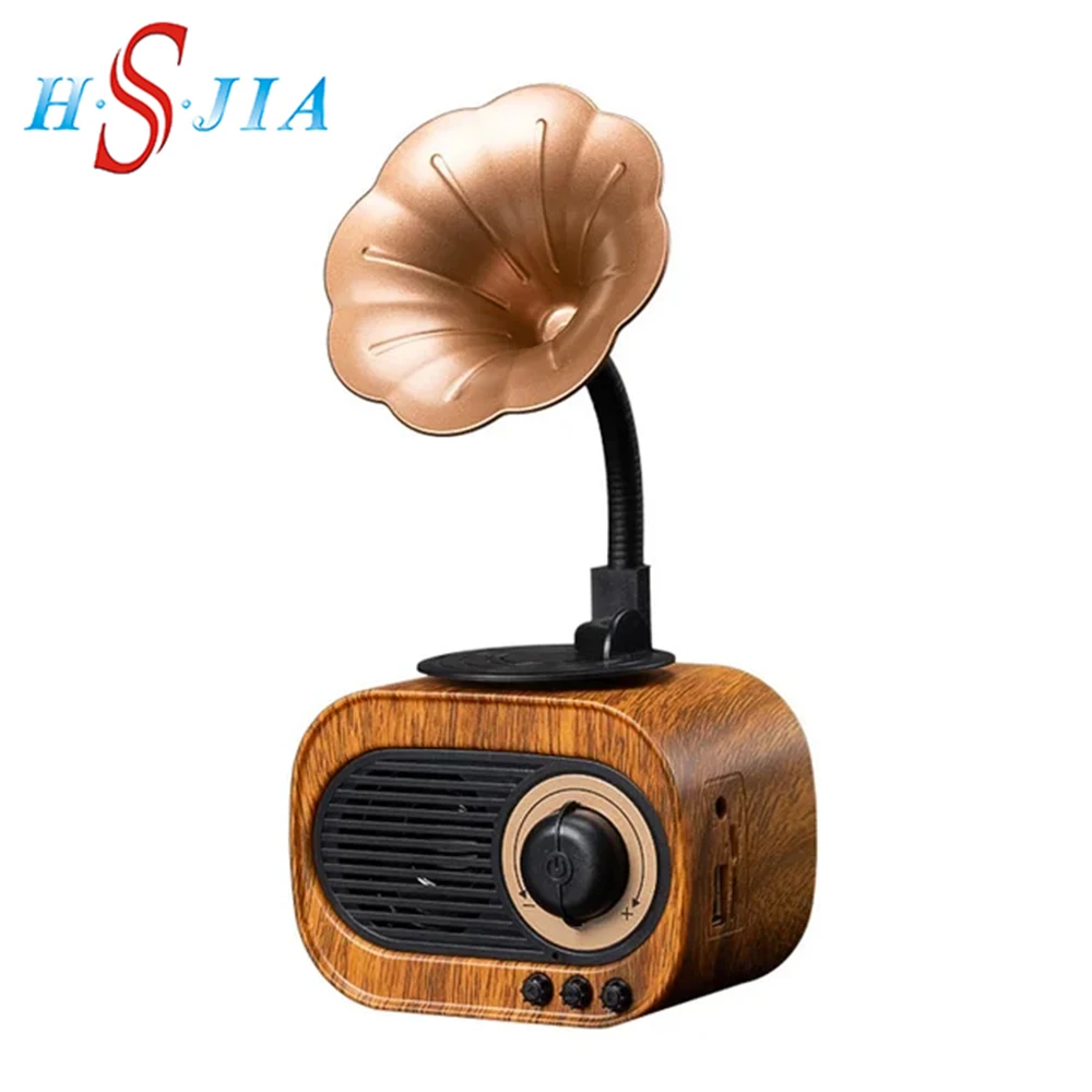 2025 Portable Outdoor FM Radio Wireless Loud Stereo Sound Rechargeable Retro Small Music Vintage Radio