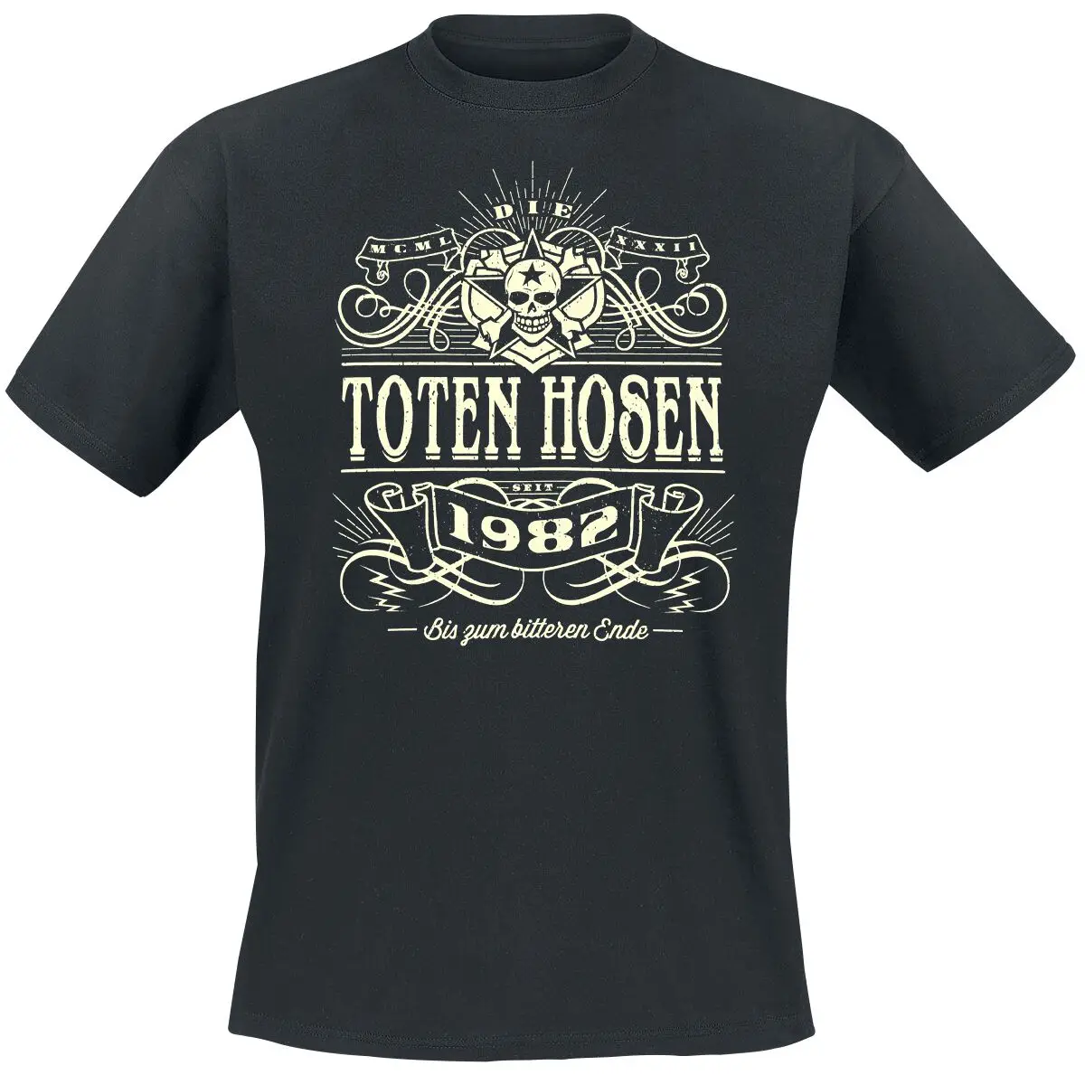 Camiseta Casual Die Toten Hosen Alte Schule para Homens e Mulheres, Top de Marca de Luxo