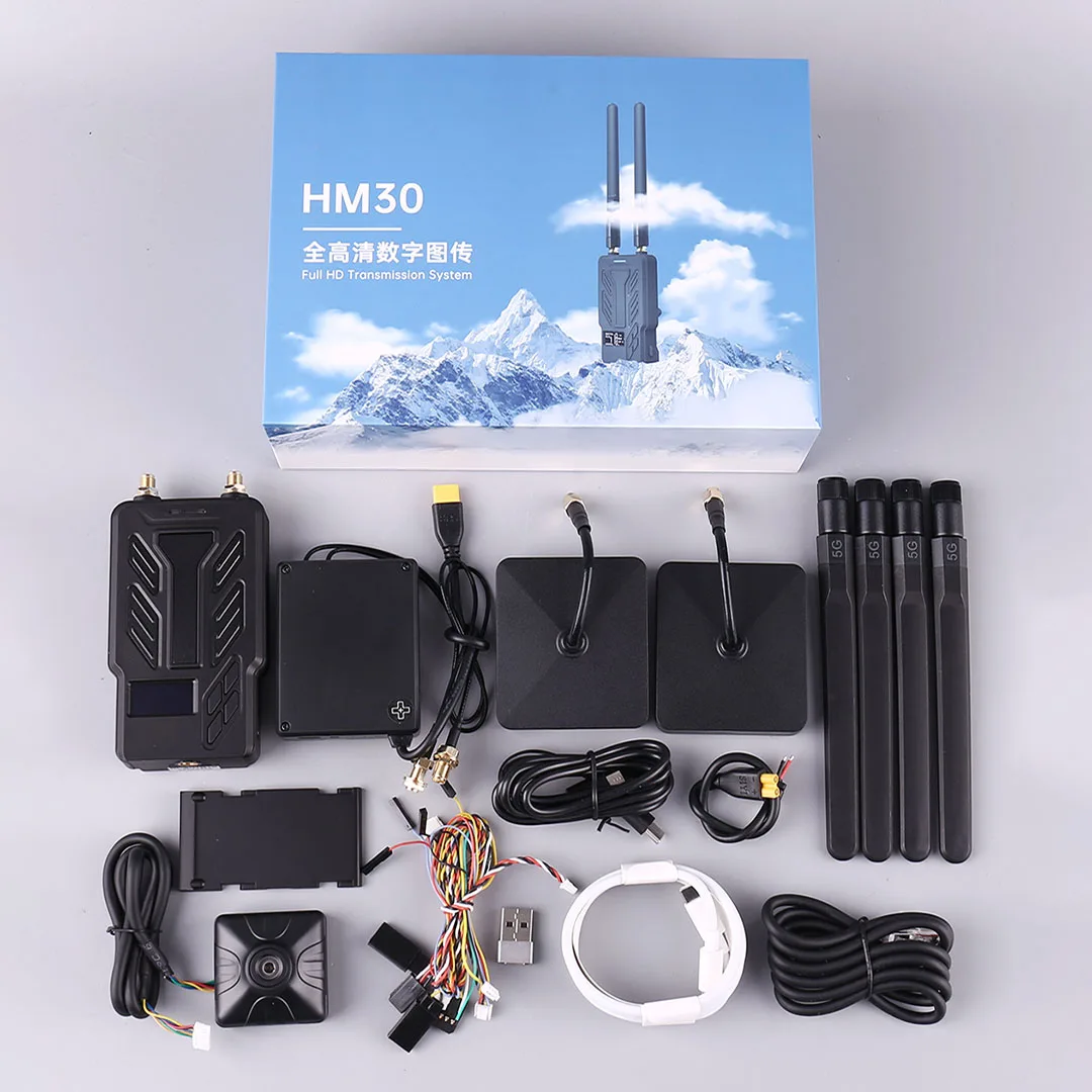 SIYI HM30 Long Range Full HD Digital Image Transmission FPV System 1080p 60fps 150ms SBUS PWM Mavlink Telemetry OSD 30KM CE FCC