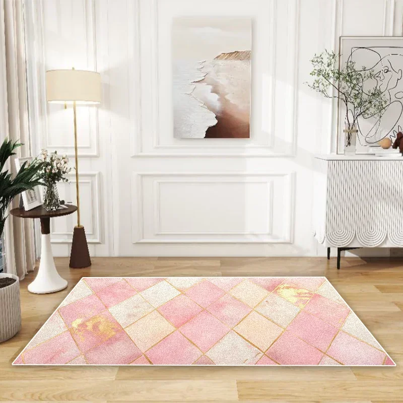 

Модный легкий роскошный стильный ковер для гостиной, украшения дома, журнальные столики, нескользящие коврики для дивана, моющиеся напольные коврики для спальни