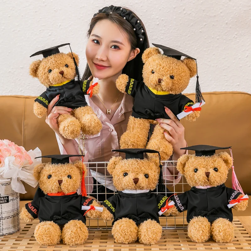 Customized Graduation Bear Doll Doctoral Bachelor's Dress Bear Doll High School Kindergarten Doll Gifts To College Students