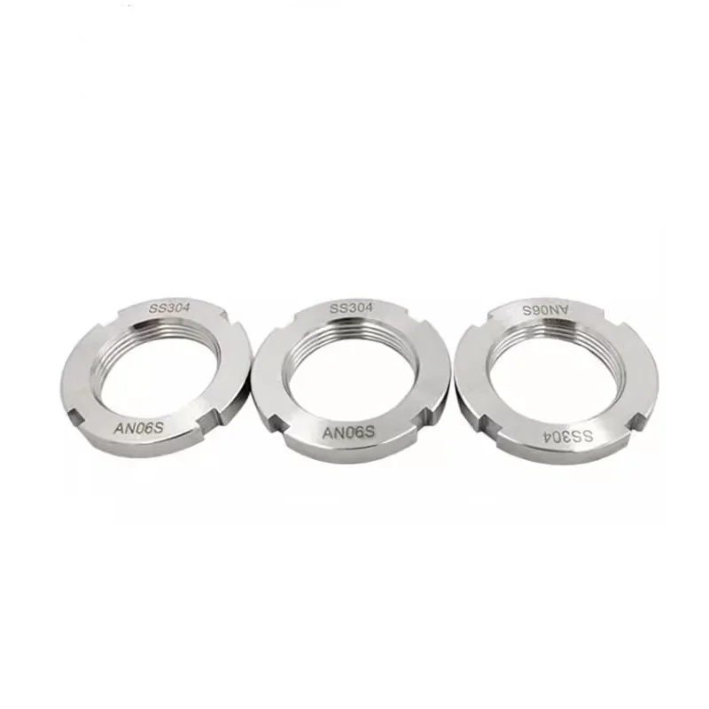 304 stainless steel round nut DIN981 slotted bearing locking precision round nut M10M12M15M17M35M95M105M160